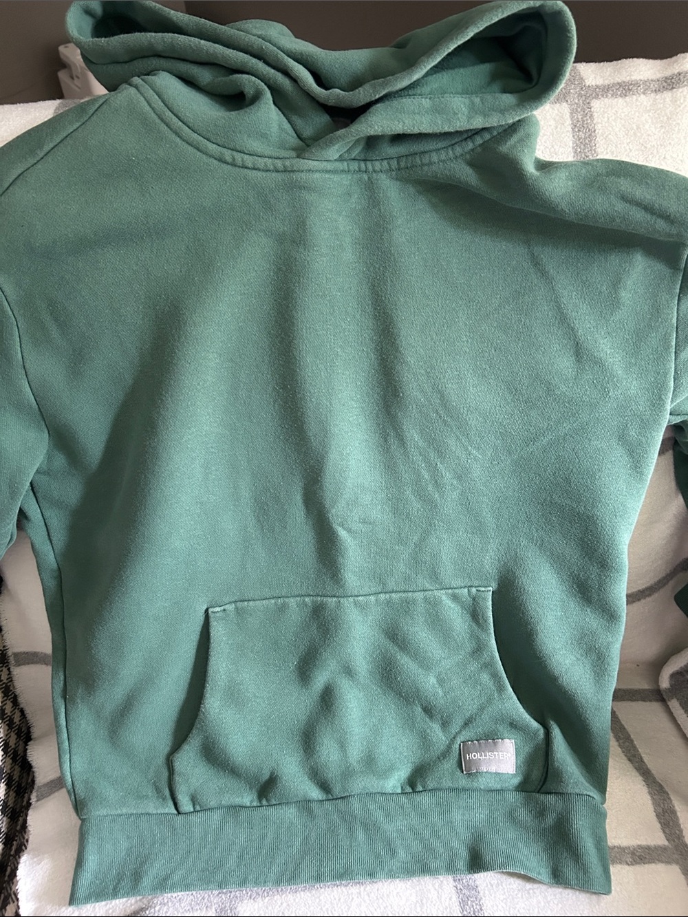 Hollister Teal Green Pullover Hoodie